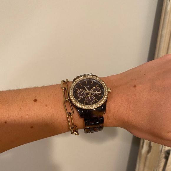 Fossil Tortoise Shell Watch - Picture 3 of 3